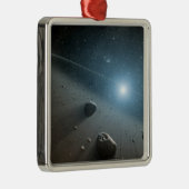 明るい星のまわりにのベガの小惑星帯。 メタルオーナメント (右)