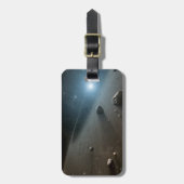 明るい星のまわりにのベガの小惑星帯。 ラゲッジタグ (正面縦)