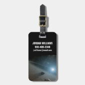 明るい星のまわりにのベガの小惑星帯。 ラゲッジタグ (正面縦)