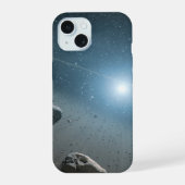 明るい星のまわりにのベガの小惑星帯。 iPhone 15ケース (裏面)