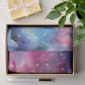 明るい星空の夜のデカップクラフト 薄葉紙 (ギフト)