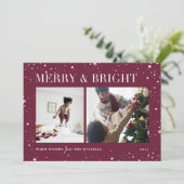 明るい星 |メリー & Bright Photo Holiday Card シーズンカード (スタンド正面)