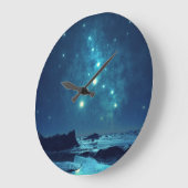 明るい星 ラージ壁時計 (傾斜)