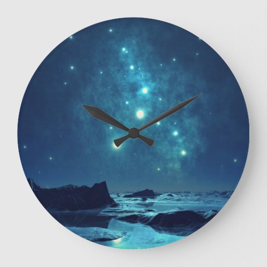 明るい星 ラージ壁時計 (正面)
