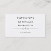 明るい星 名刺 (裏面)