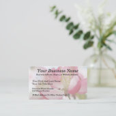 明るい春のリンゴの花 名刺 (スタンド正面)