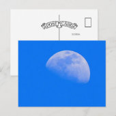 明るい春の日の月 ポストカード (正面/裏面)