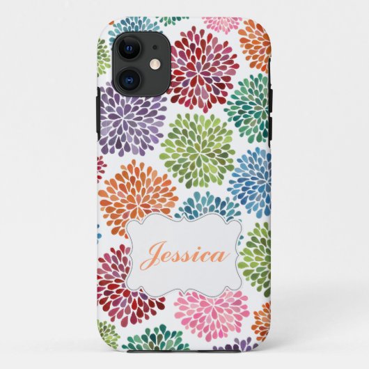 明るい春の花の一流のIphone Case mate ID Case-Mate iPhoneケース (裏面)