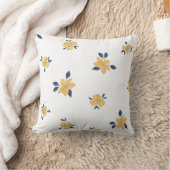 明るい春フラワーピローカラフル – ホームアクセント クッション (ブランケット)