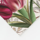 明るい春分野。 ロマンチックなパターン フリースブランケット (角)