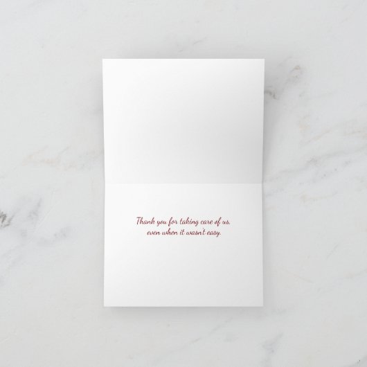 明るい春水カラーフローラフレームカスタム カード (内部)