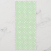 明るい春花模様結婚のメニューカード メニュー (裏面)