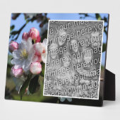 明るい春花花お好きな写真を追加 フォトプラーク (側面)