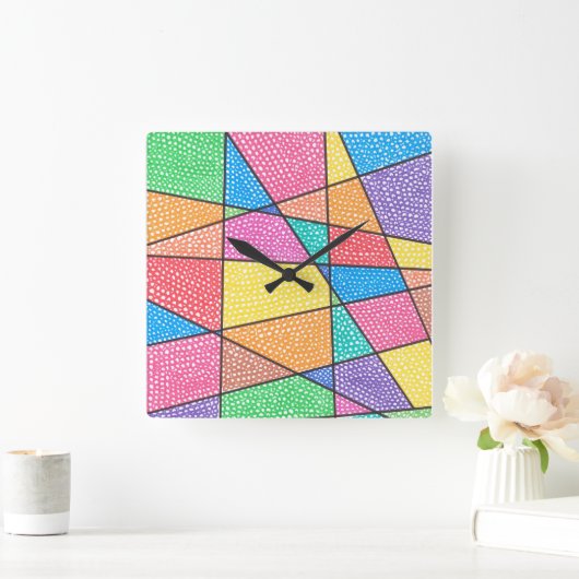 明るい時代 スクエア壁時計 (ホーム)