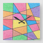 明るい時代 スクエア壁時計 (正面)