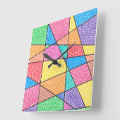 明るい時代 スクエア壁時計 (傾斜)