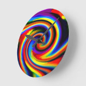 明るい時計 ラウンド壁時計 (傾斜)