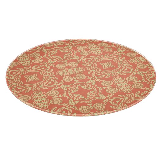 明るい暖かい背景(ヴィンテージスタイル) カッティングボード (角)