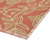 明るい暖かい背景(ヴィンテージスタイル) カッティングボード (角)