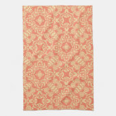 明るい暖かい背景(ヴィンテージスタイル) キッチンタオル (縦)
