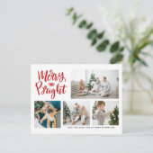 明るい書メリー道用赤い写真集 シーズンポストカード (スタンド正面)