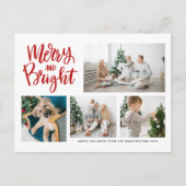 明るい書メリー道用赤い写真集 シーズンポストカード (正面)