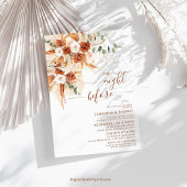 明るい書道のリハーサル前のディナーナイト 招待状