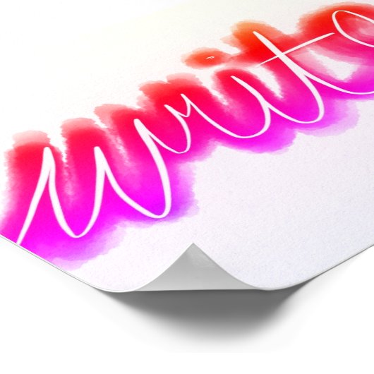 明るい書 ポスター (角)