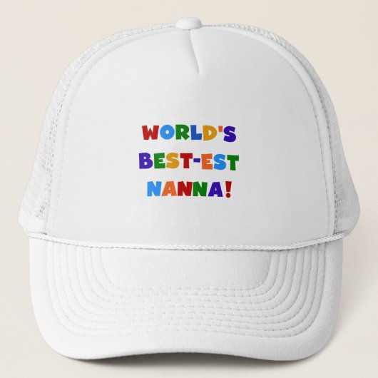 明るい最高の色のNanna Tシャツ キャップ (正面)