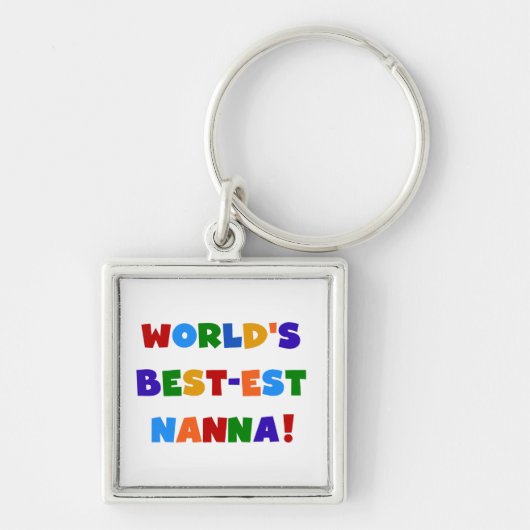 明るい最高の色のNanna Tシャツ キーホルダー (正面)