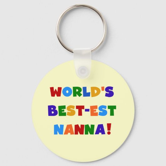 明るい最高の色のNanna Tシャツ キーホルダー (正面)