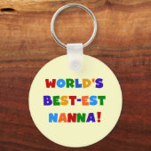 明るい最高の色のNanna Tシャツ キーホルダー (正面)