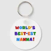 明るい最高の色のNanna Tシャツ キーホルダー (正面)