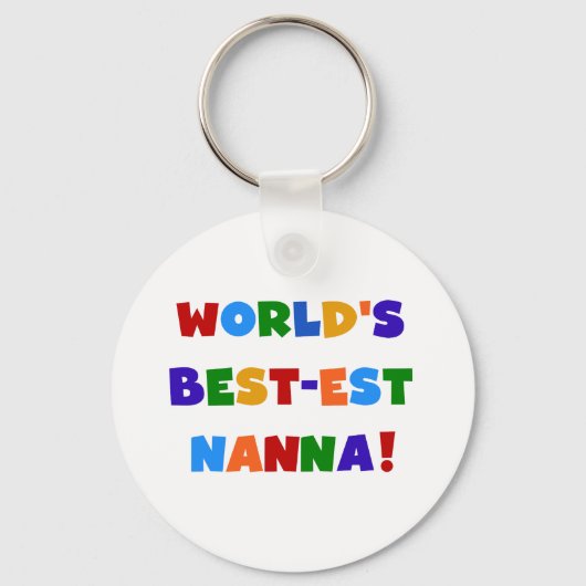 明るい最高の色のNanna Tシャツ キーホルダー (正面)