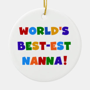 明るい最高の色のNanna Tシャツ セラミックオーナメント
