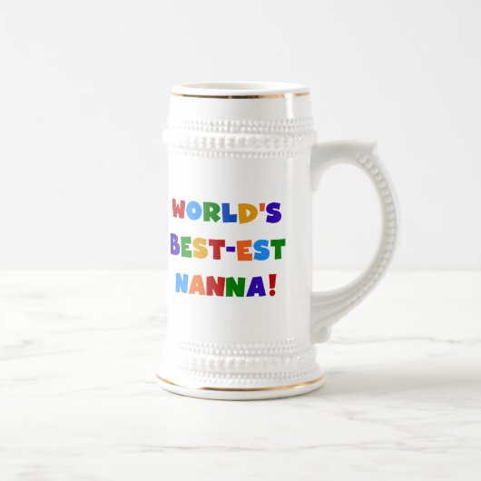 明るい最高の色のNanna Tシャツ ビールジョッキ (右)
