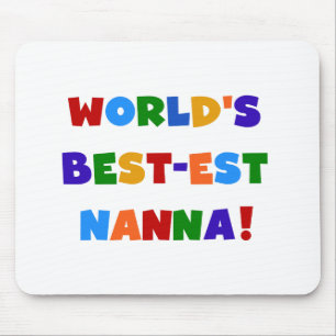 明るい最高の色のNanna Tシャツ マウスパッド