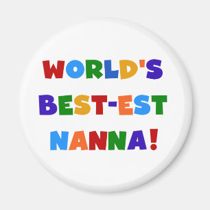 明るい最高の色のNanna Tシャツ マグネット