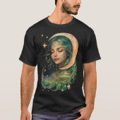 明るい月 | ティー用の晴れ渡る天文学 Tシャツ (正面)