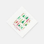 明るい木々メリー明るいクリスマスパーティーナプキン スタンダードカクテルナプキン (角)
