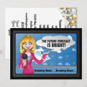 明るい未来だ! 招待状 (正面/裏面)