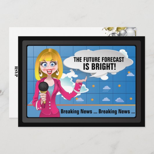 明るい未来だ！ 招待状 (正面/裏面)