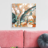 明るい未来に生きる キャンバスプリント (インサイチュ (リビング))