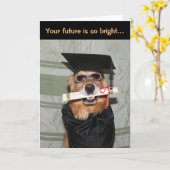 明るい未来のゴールデン卒業 カード (黄色い花)