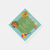 明るい未来のメキシコ卒業パーティーのタコ スタンダードカクテルナプキン (角)