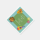 明るい未来のメキシコ卒業パーティーのタコ スタンダードカクテルナプキン (角)