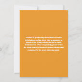 明るい未来の卒業パーティー 招待状 (裏面)