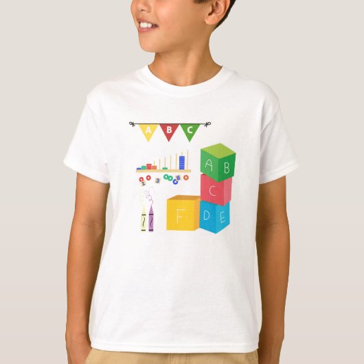 "明るい未来を築く" Tシャツ (正面)