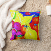 明るい果実と星の空。買今 クッション (ブランケット)