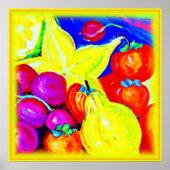 明るい果実と星の空。買今 ポスター (正面)